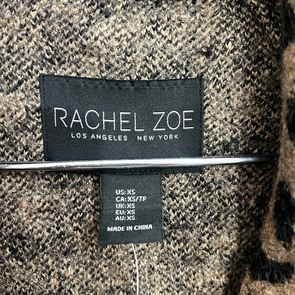Rachel Zoe Leopard cardigan/coat - Picture 2 of 10